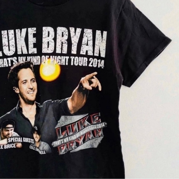 Luke Bryan My Kind Of Night 2014 Tour Tee Small - Picture 2 of 3